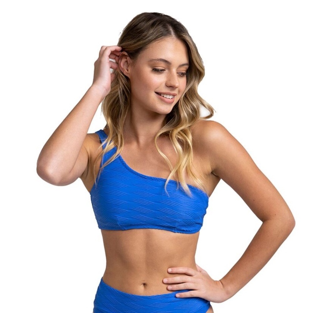 Rhythm. Maldives Asymetrical Bikini Top - Cobalt | NWT